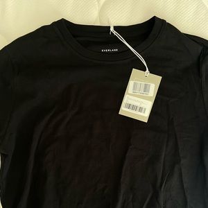 Everlane M Organic Cotton Box-Cut Tee in Black